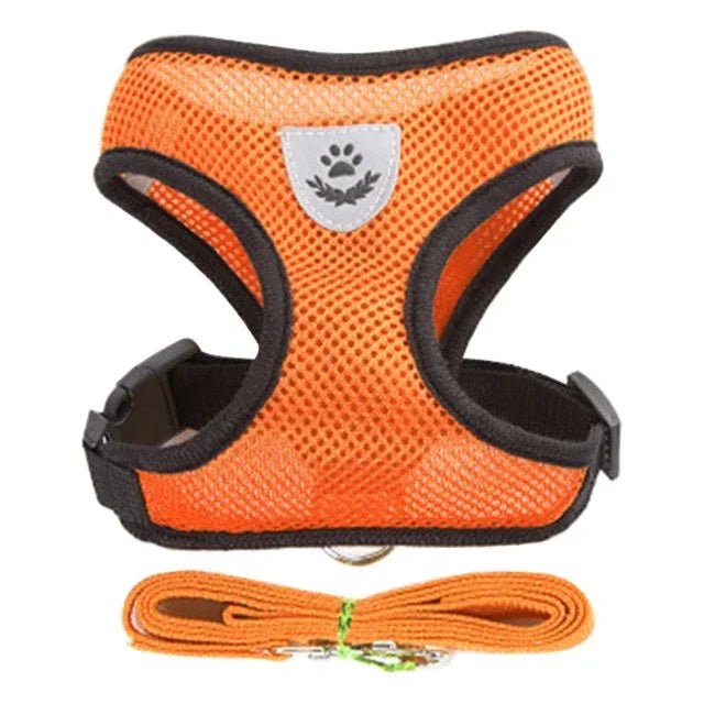 Dogs and Cats Harness Vest Walking Lead Leash For Puppy Dogs Collar Polyester Adjustable-AMAZON FACTORY