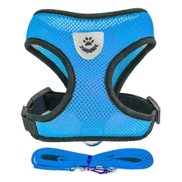 Dogs and Cats Harness Vest Walking Lead Leash For Puppy Dogs Collar Polyester Adjustable-AMAZON FACTORY