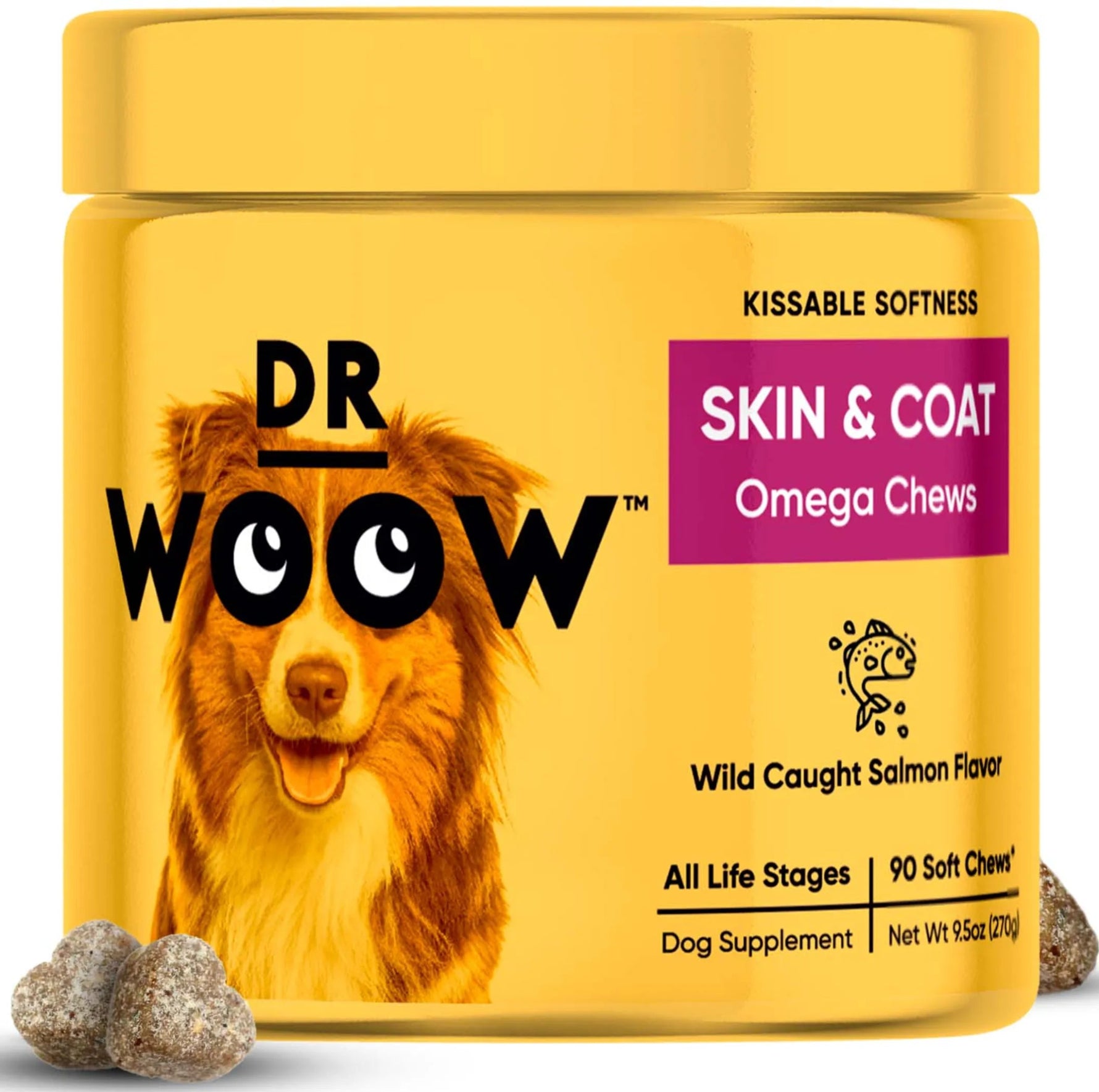 Dr Woow Skin and Coat Soft Chews-AMAZON FACTORY