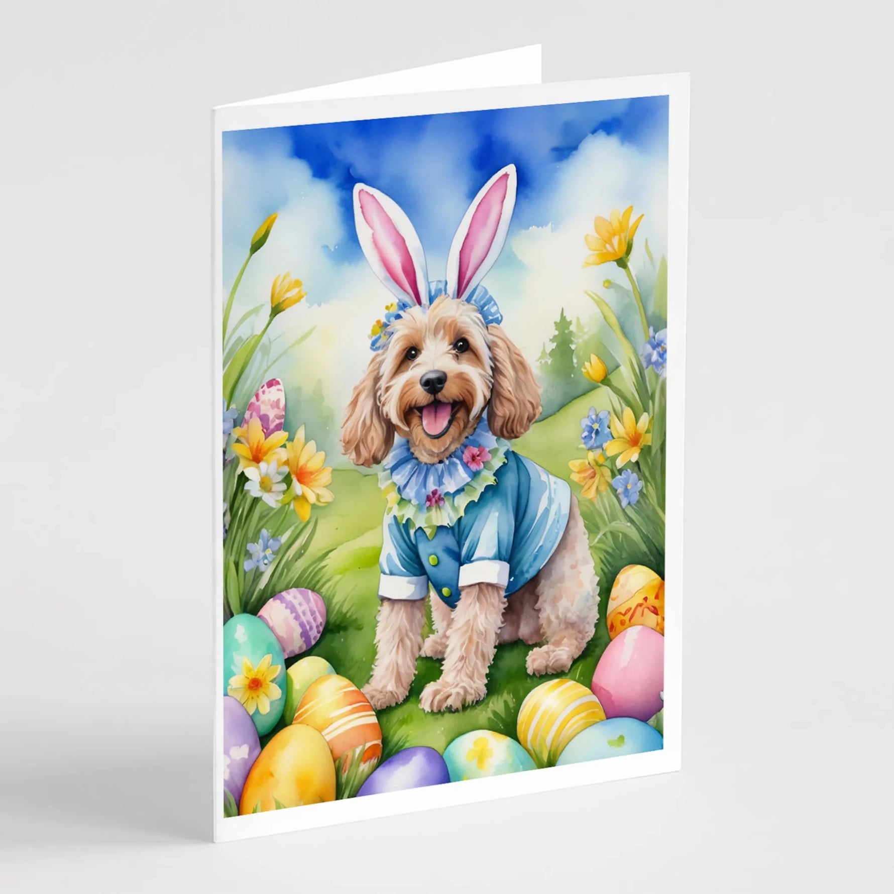 Easter Egg Hunt Greeting Cards - Size: 5X7 | Pack Of: 8 | Collection name: Easter egg hunt-AMAZON FACTORY