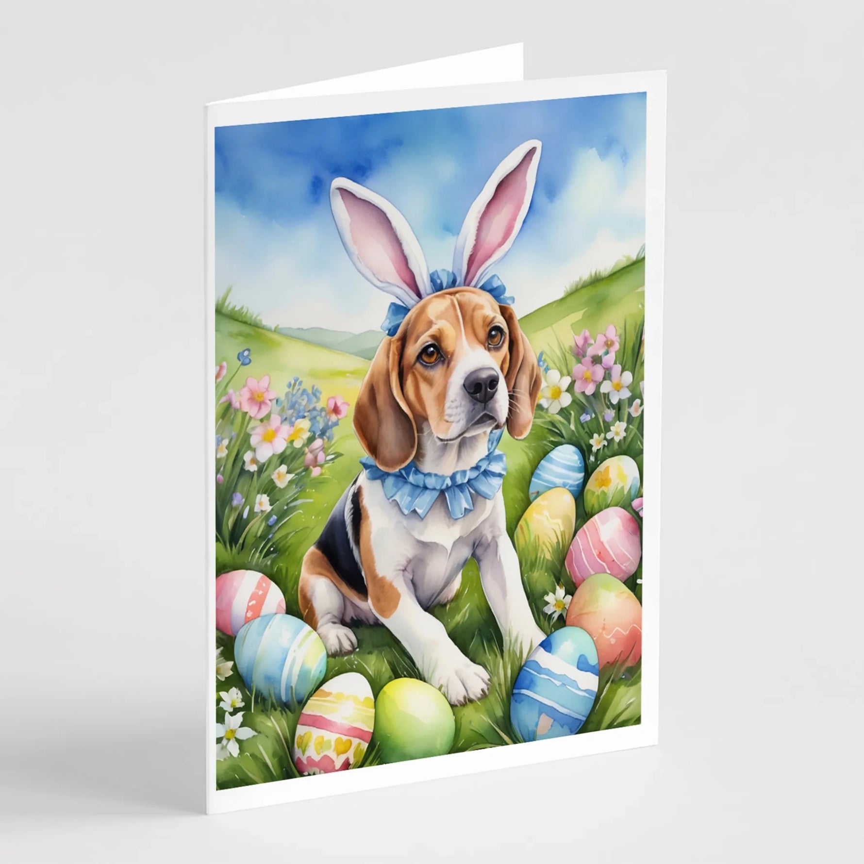 Easter Egg Hunt Greeting Cards - Size: 5X7 | Pack Of: 8 | Collection name: Easter egg hunt-AMAZON FACTORY