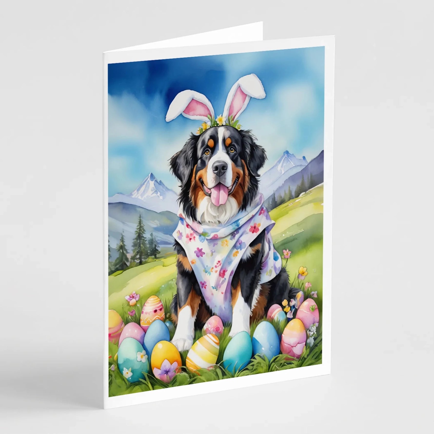 Easter Egg Hunt Greeting Cards - Size: 5X7 | Pack Of: 8 | Collection name: Easter egg hunt-AMAZON FACTORY