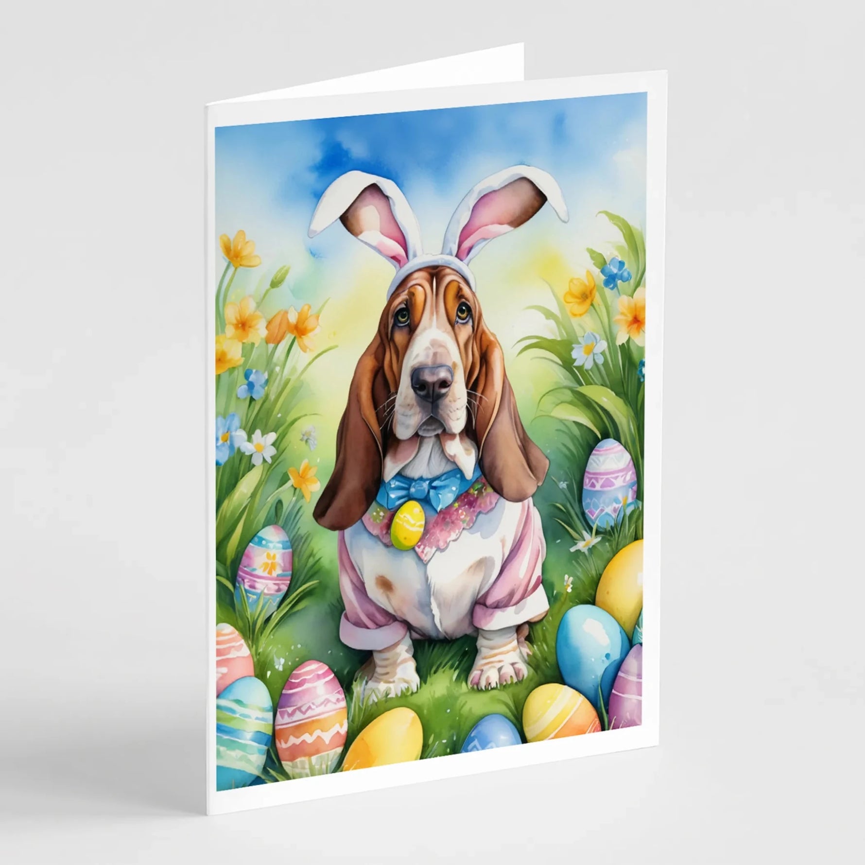 Easter Egg Hunt Greeting Cards - Size: 5X7 | Pack Of: 8 | Collection name: Easter egg hunt-AMAZON FACTORY