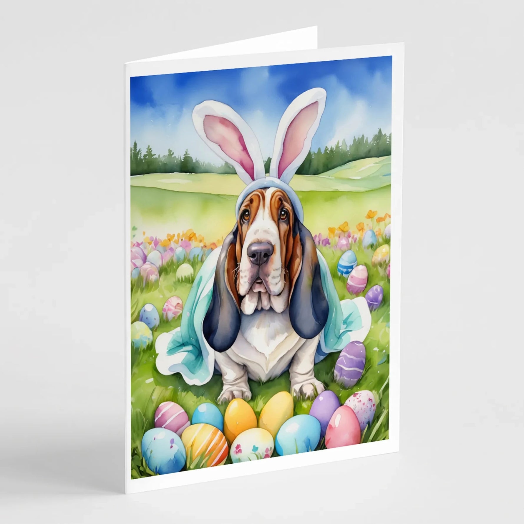 Easter Egg Hunt Greeting Cards - Size: 5X7 | Pack Of: 8 | Collection name: Easter egg hunt-AMAZON FACTORY