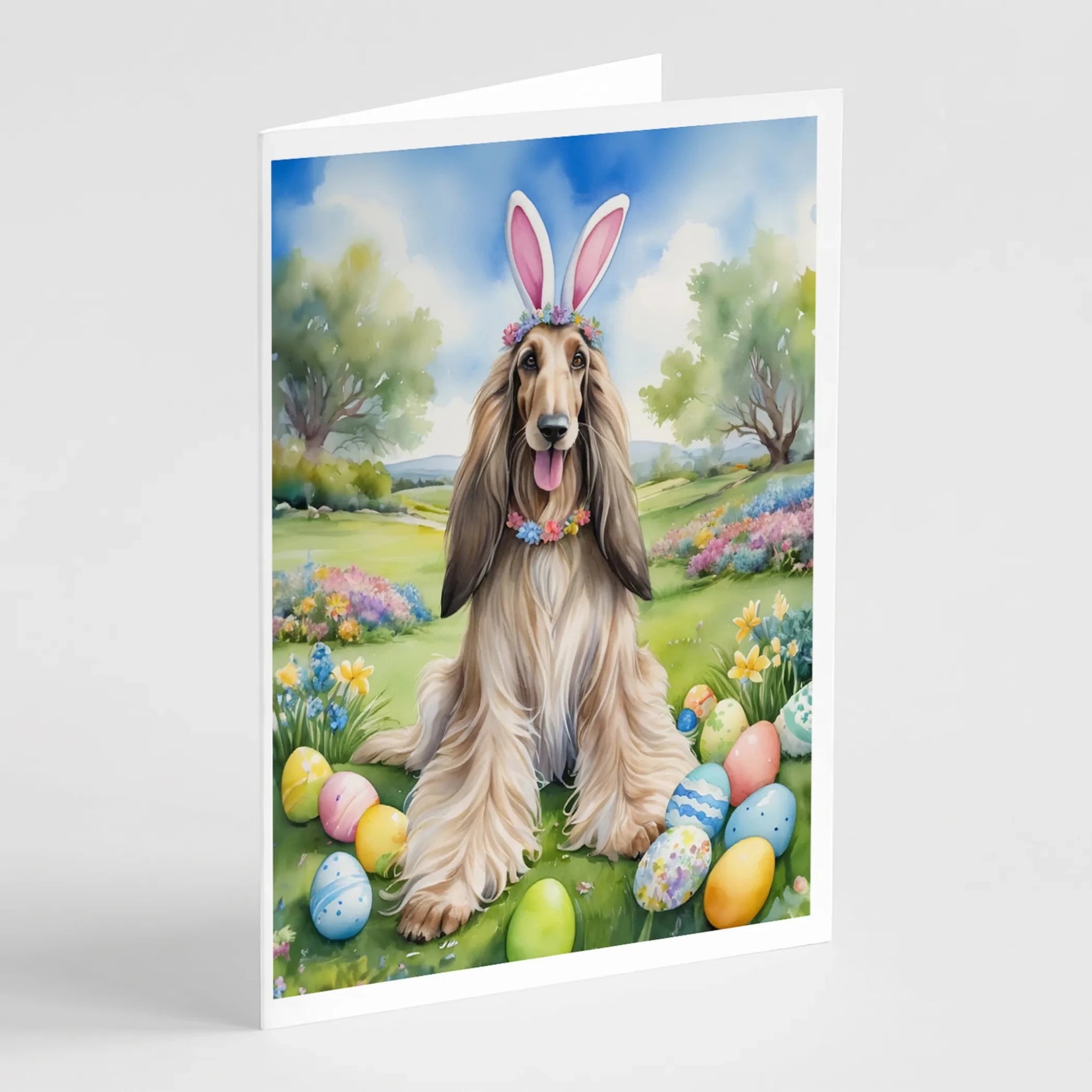 Easter Egg Hunt Greeting Cards - Size: 5X7 | Pack Of: 8 | Collection name: Easter egg hunt-AMAZON FACTORY
