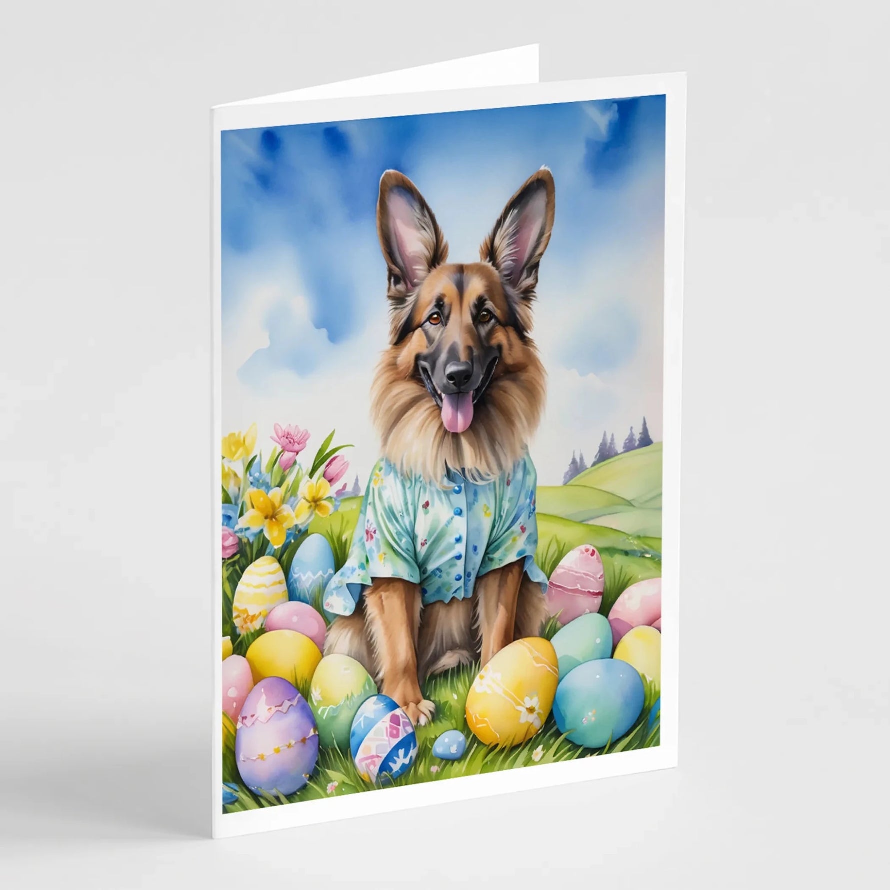 Easter Egg Hunt Greeting Cards - Size: 5X7 | Pack Of: 8 | Collection name: Easter egg hunt-AMAZON FACTORY