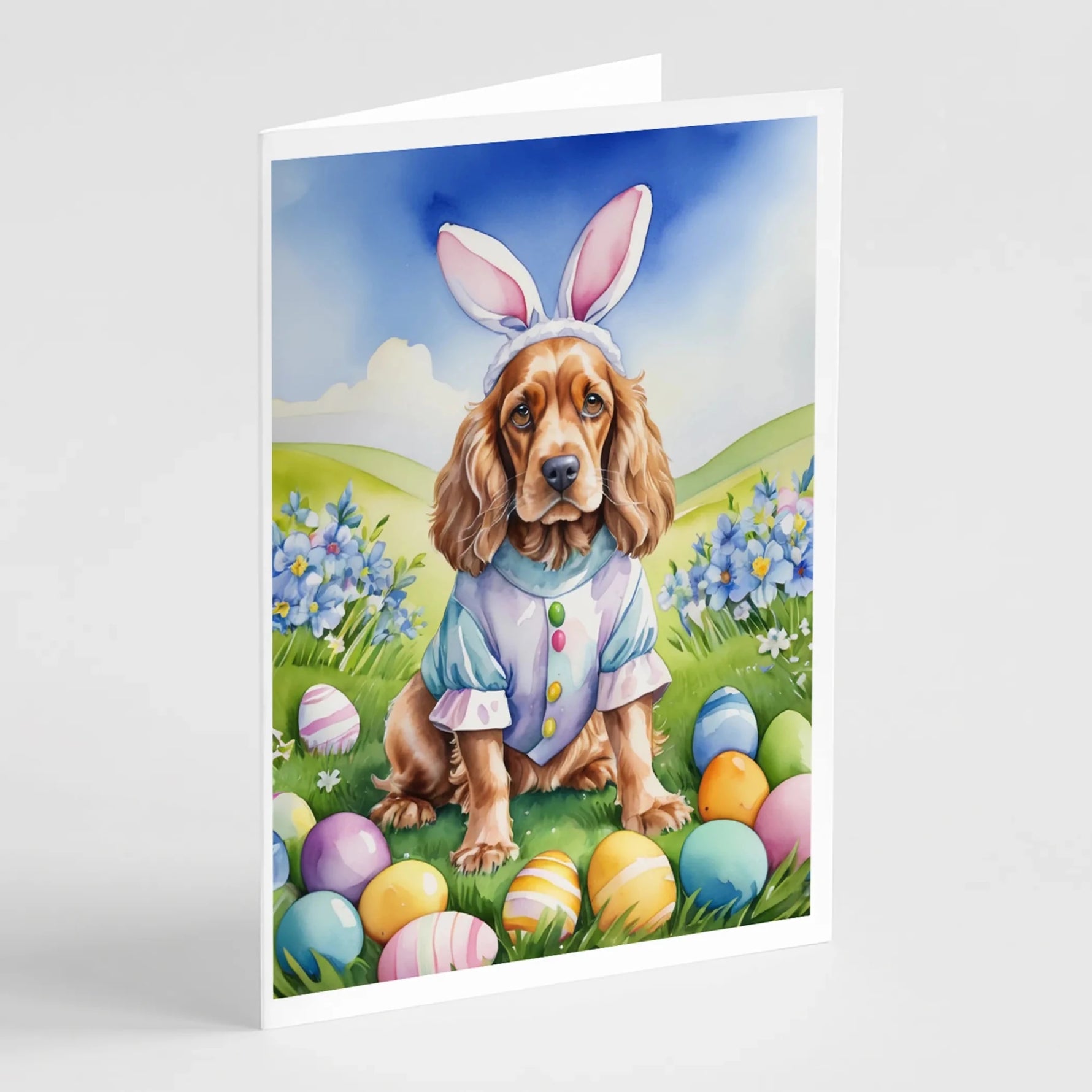 Easter Egg Hunt Greeting Cards - Size: 5X7 | Pack Of: 8 | Collection name: Easter egg hunt-AMAZON FACTORY