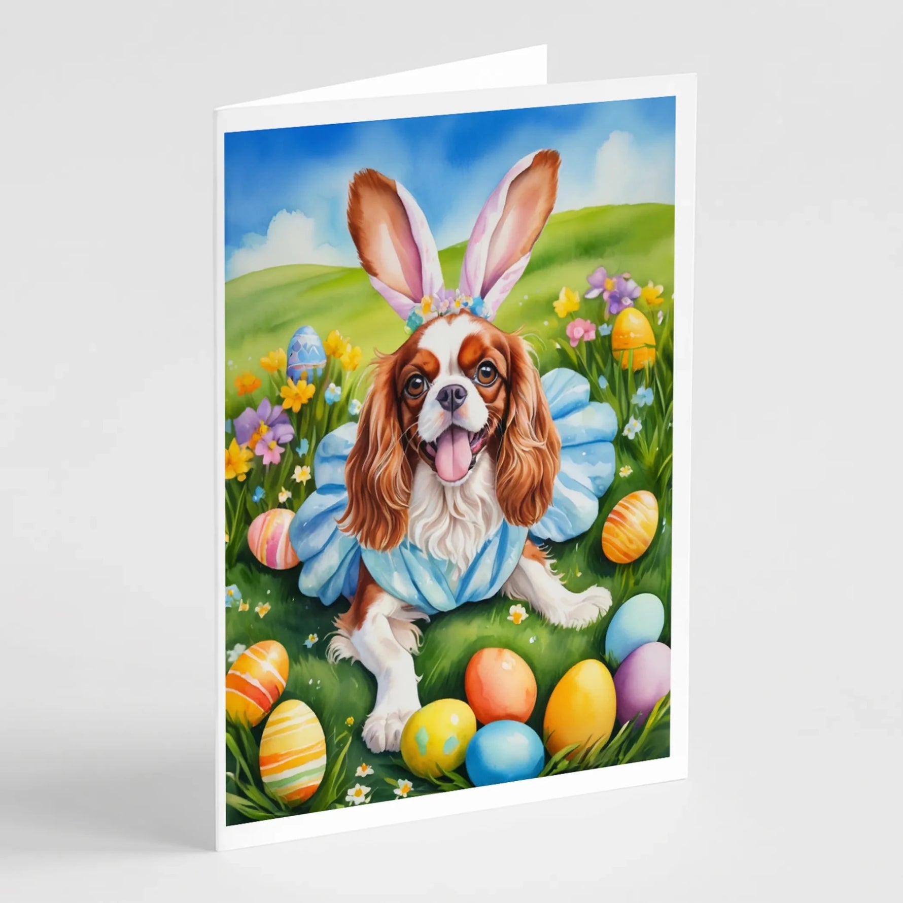 Easter Egg Hunt Greeting Cards - Size: 5X7 | Pack Of: 8 | Collection name: Easter egg hunt-AMAZON FACTORY