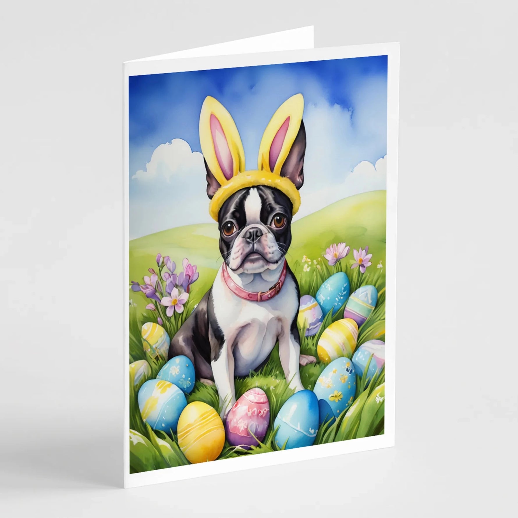 Easter Egg Hunt Greeting Cards - Size: 5X7 | Pack Of: 8 | Collection name: Easter egg hunt-AMAZON FACTORY