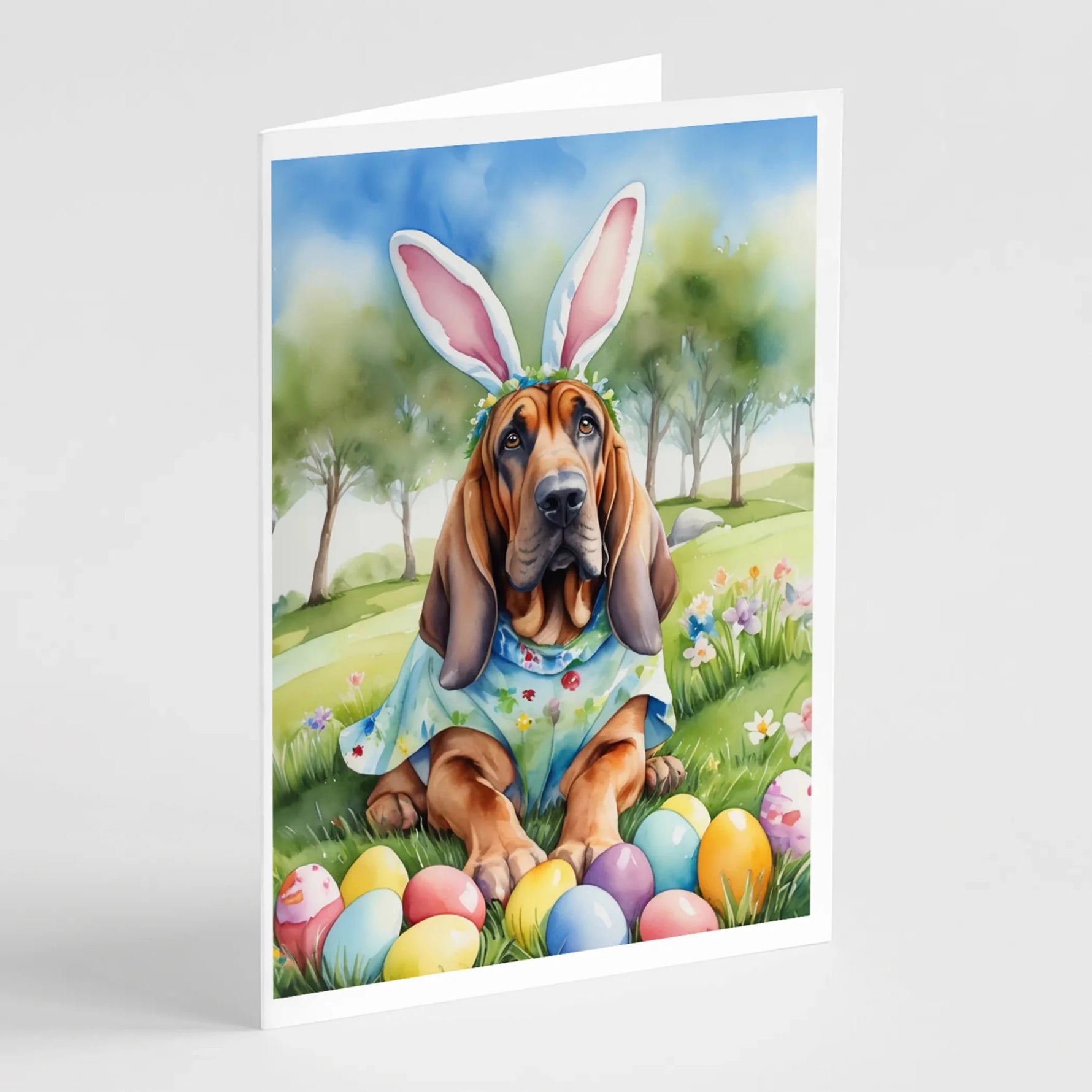 Easter Egg Hunt Greeting Cards - Size: 5X7 | Pack Of: 8 | Collection name: Easter egg hunt-AMAZON FACTORY