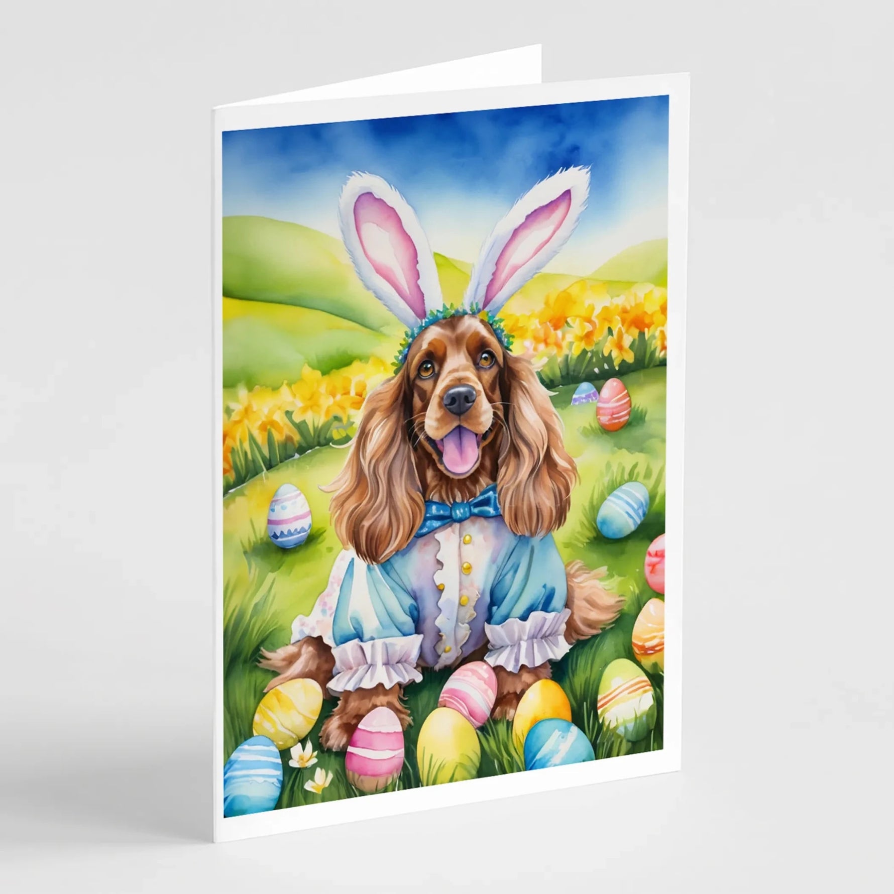 Easter Egg Hunt Greeting Cards - Size: 5X7 | Pack Of: 8 | Collection name: Easter egg hunt-AMAZON FACTORY