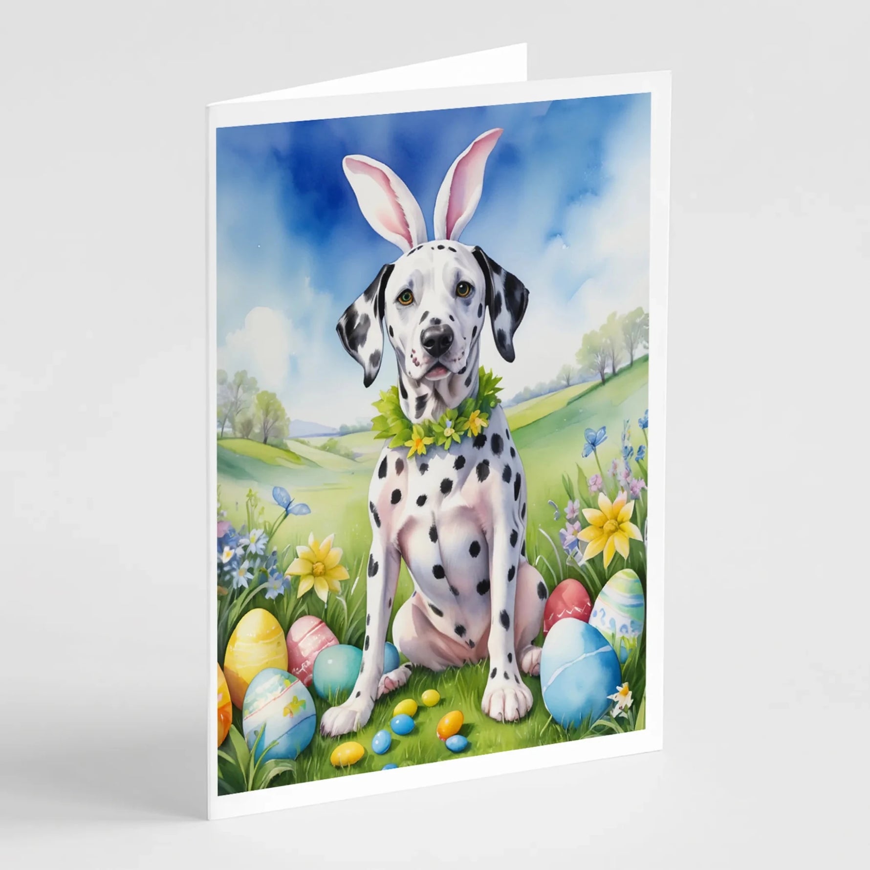 Easter Egg Hunt Greeting Cards - Size: 5X7 | Pack Of: 8 | Collection name: Easter egg hunt-AMAZON FACTORY