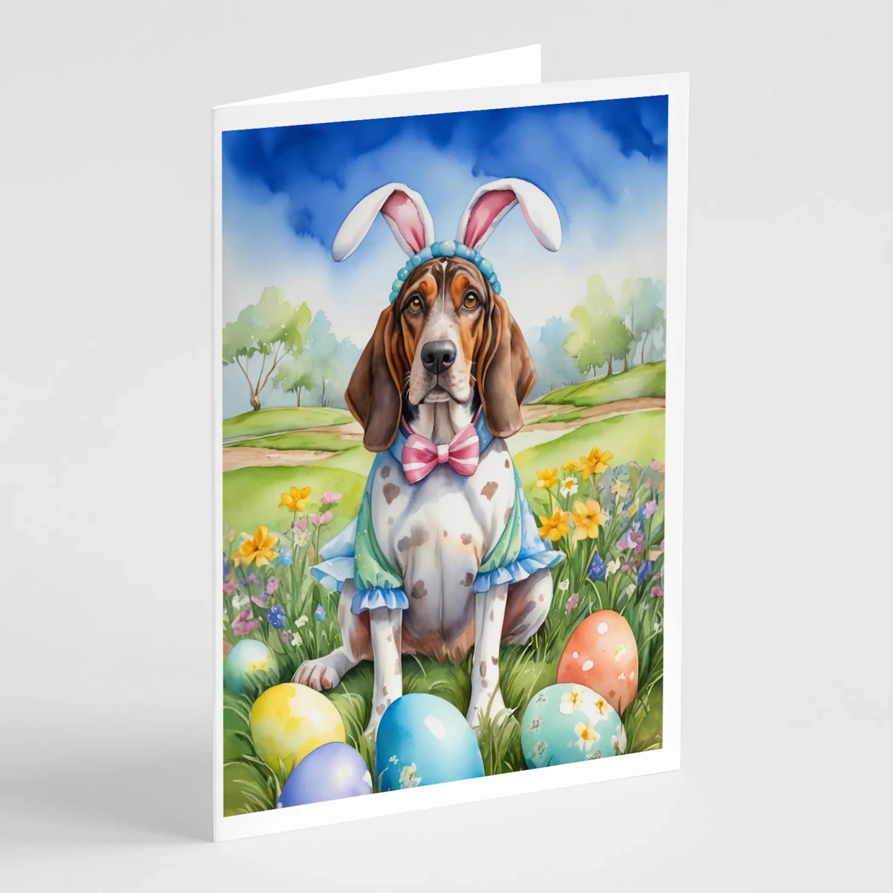 Easter Egg Hunt Greeting Cards - Size: 5X7 | Pack Of: 8 | Collection name: Easter egg hunt-AMAZON FACTORY