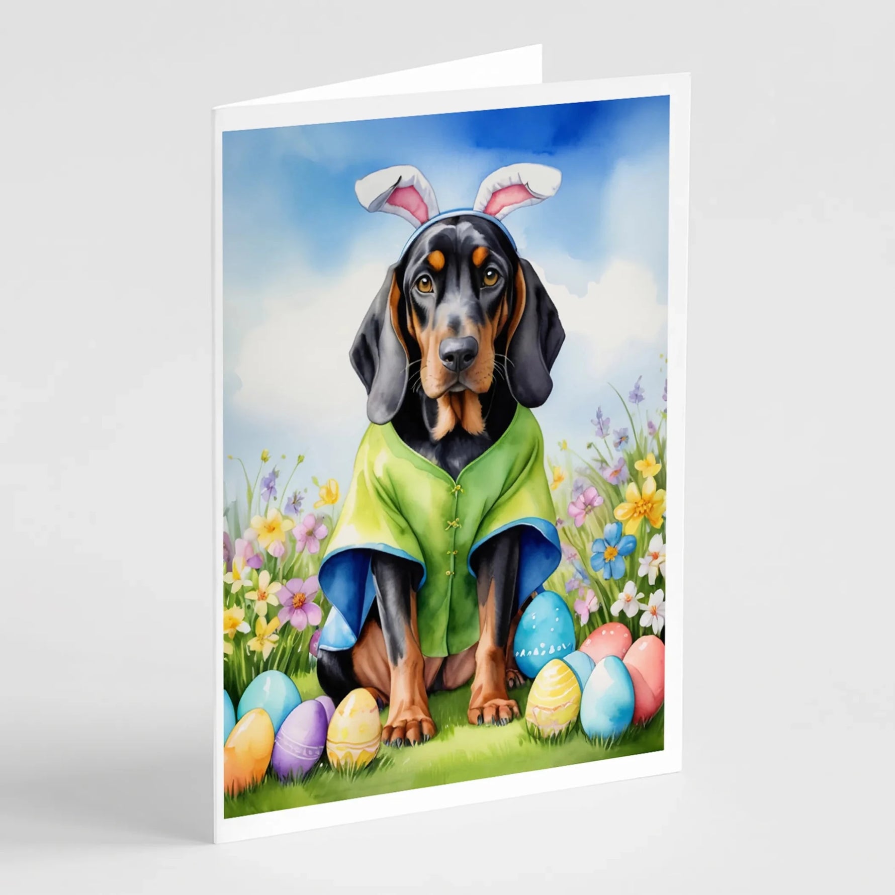 Easter Egg Hunt Greeting Cards - Size: 5X7 | Pack Of: 8 | Collection name: Easter egg hunt-AMAZON FACTORY