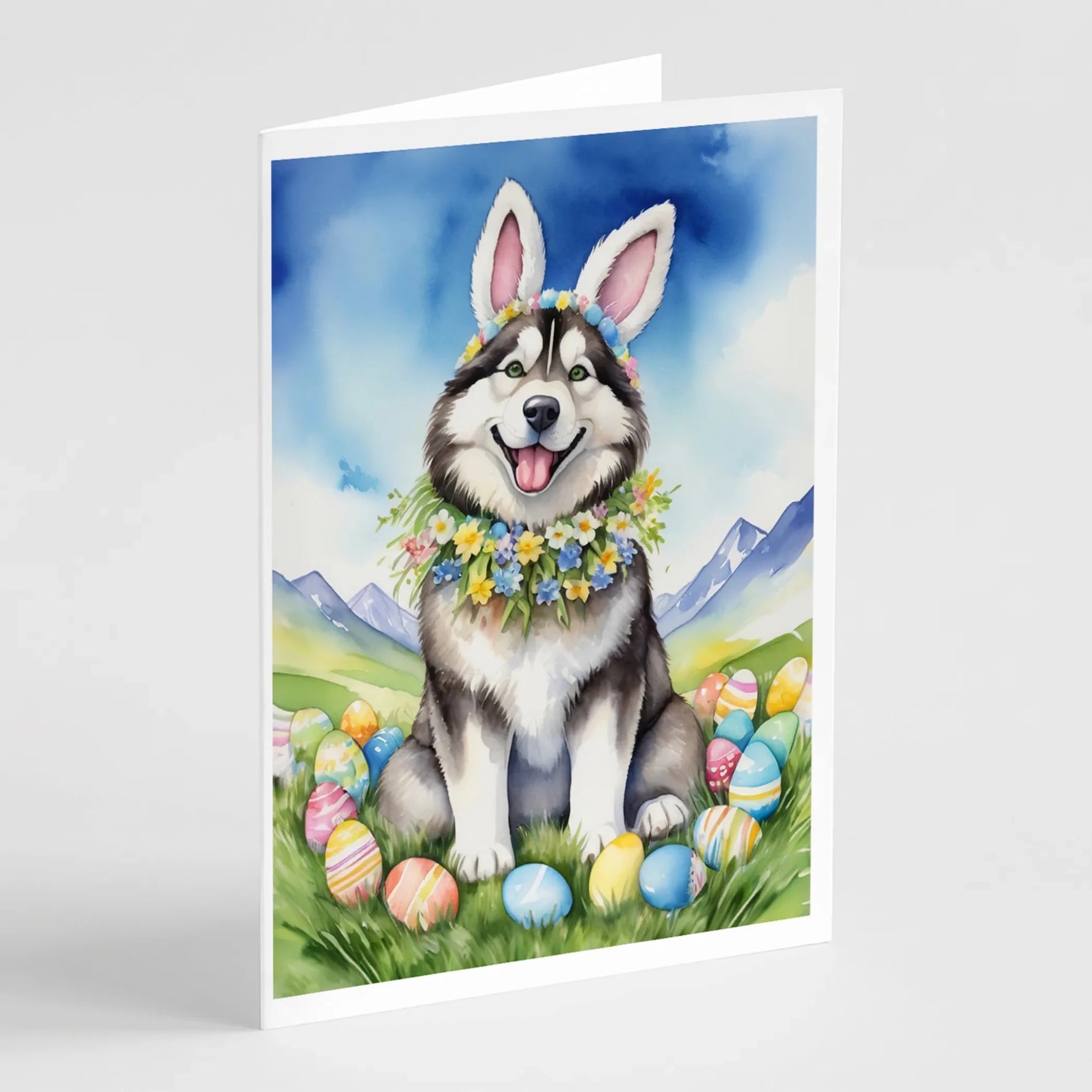 Easter Egg Hunt Greeting Cards - Size: 5X7 | Pack Of: 8 | Collection name: Easter egg hunt-AMAZON FACTORY