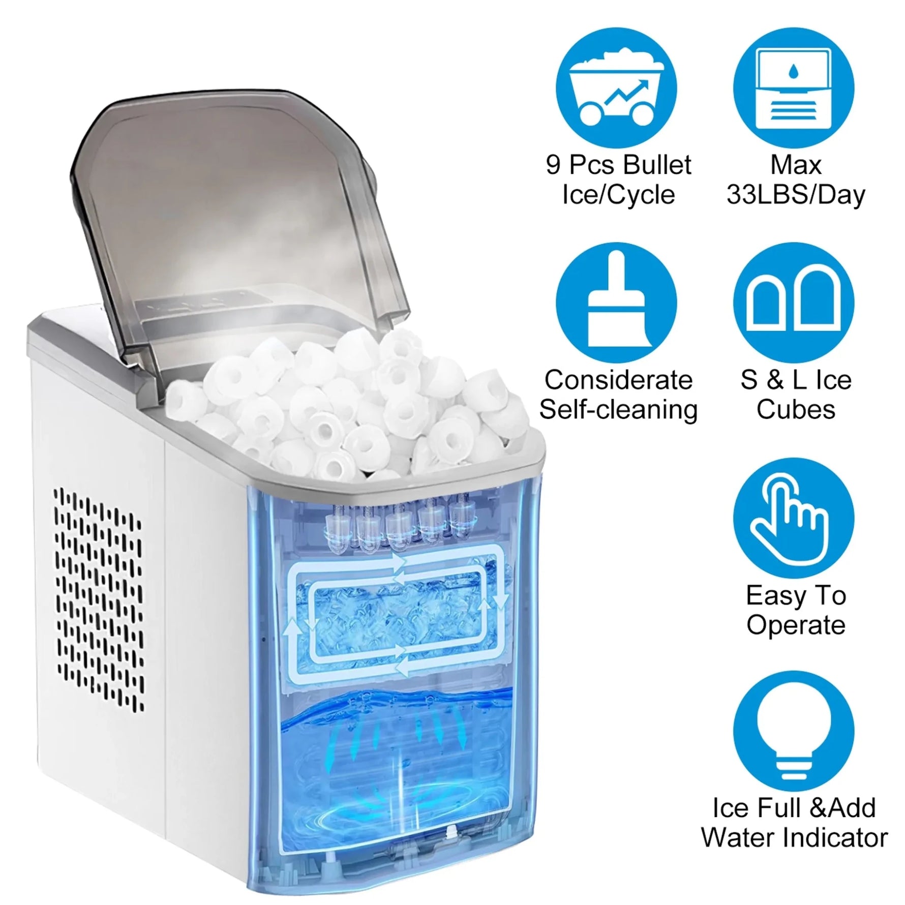 Electric Countertop Ice Maker-AMAZON FACTORY