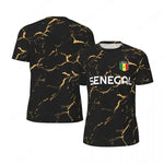 Fashion Senegal Flag Graphic Football T Shirts for Men Trend 3D National Emblem Printed Sports T-shirts Loose Breathable Tees-AMAZON FACTORY