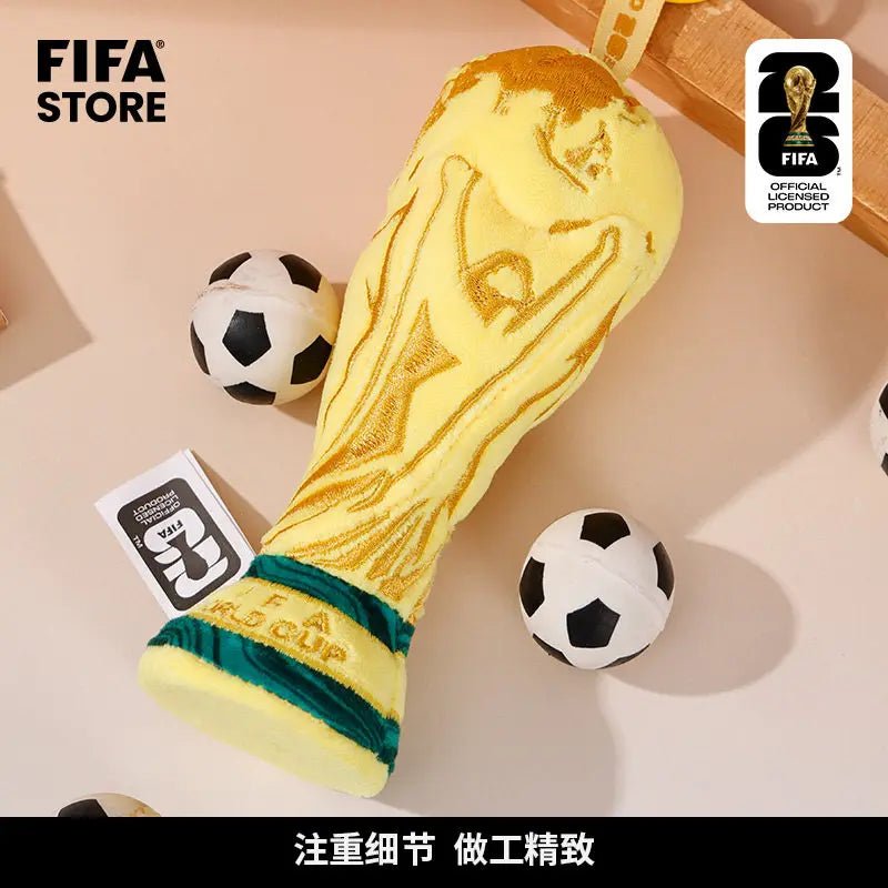 Fifa 2026 World Cup Official Licensed Trophy Plush Keychain Soft Stuffed Bag Backpack Pendant For Soccer Fans Souvenir-AMAZON FACTORY