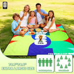 FIFA WORLD CUP 2026 Official Picnic Mat, Extra Large Foldable Outdoor Blankets FIFA Picnic Mat for Beach,Soccer Fan Camping Gift-AMAZON FACTORY