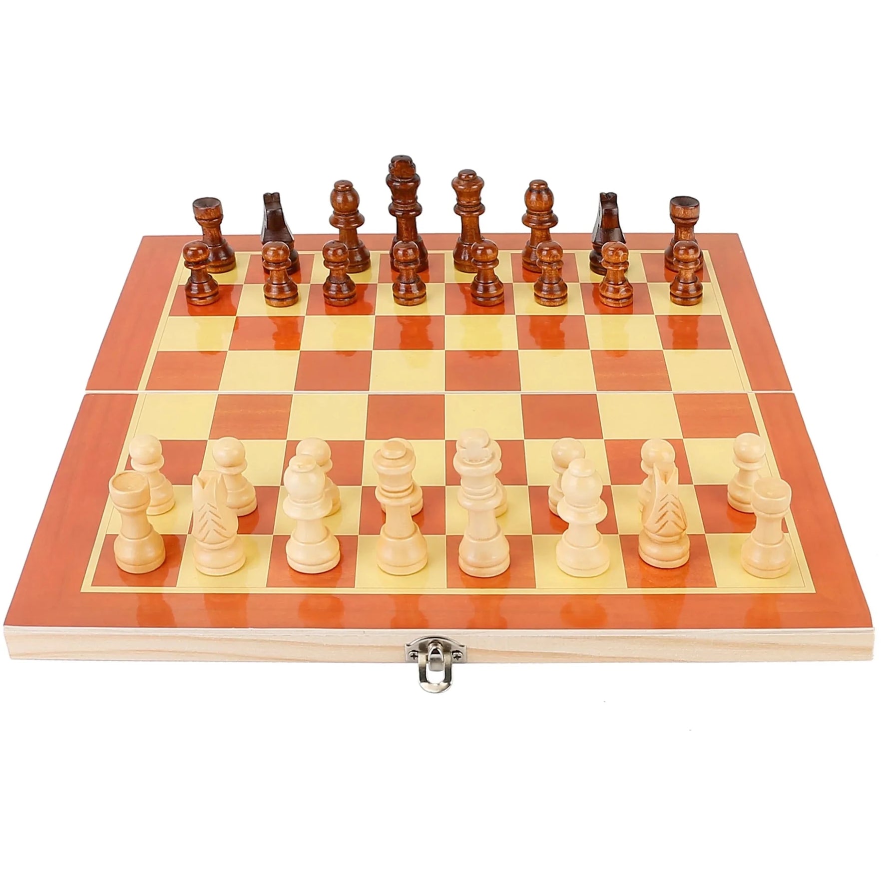 Folding Board Game Set Portable Travel Wooden Chess Set-AMAZON FACTORY