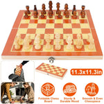 Folding Board Game Set Portable Travel Wooden Chess Set-AMAZON FACTORY