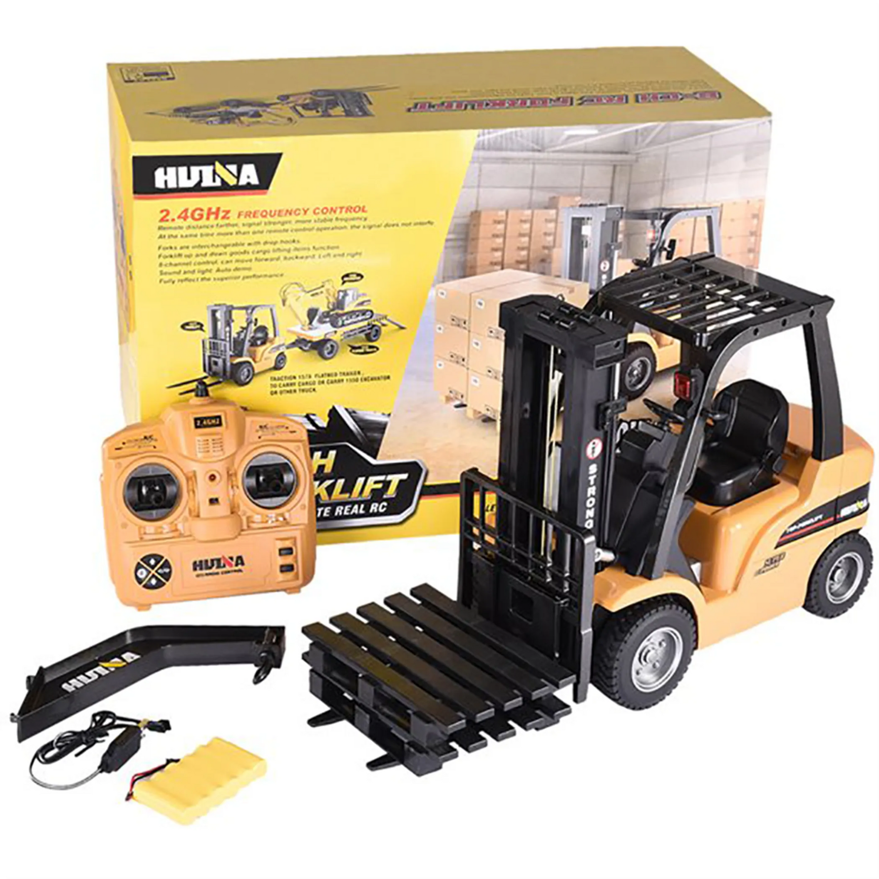Forklift RC Die-Cast Model (1:10 Scale)-AMAZON FACTORY