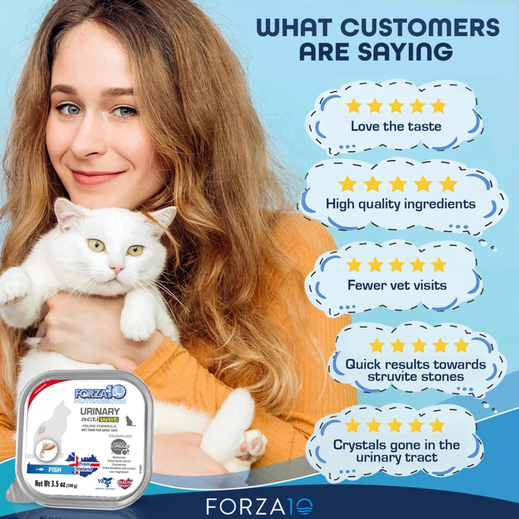 Forza10 Actiwet Urinary Support Icelandic Fish Recipe Canned Cat Food-AMAZON FACTORY