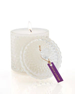 French Lavender Crystal Candle - AMAZON FACTORY