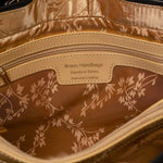 Galina Tweed Leather Sparkling Black and Silver Print (Large) Handbag - AMAZON FACTORY