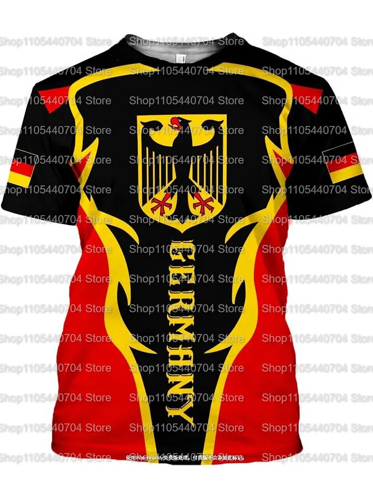 Germany National Team Eagle Crest Soccer Jersey Quick Dry Breathable Fabric for Workout Outdoor Sports Running Daily Wear-AMAZON FACTORY