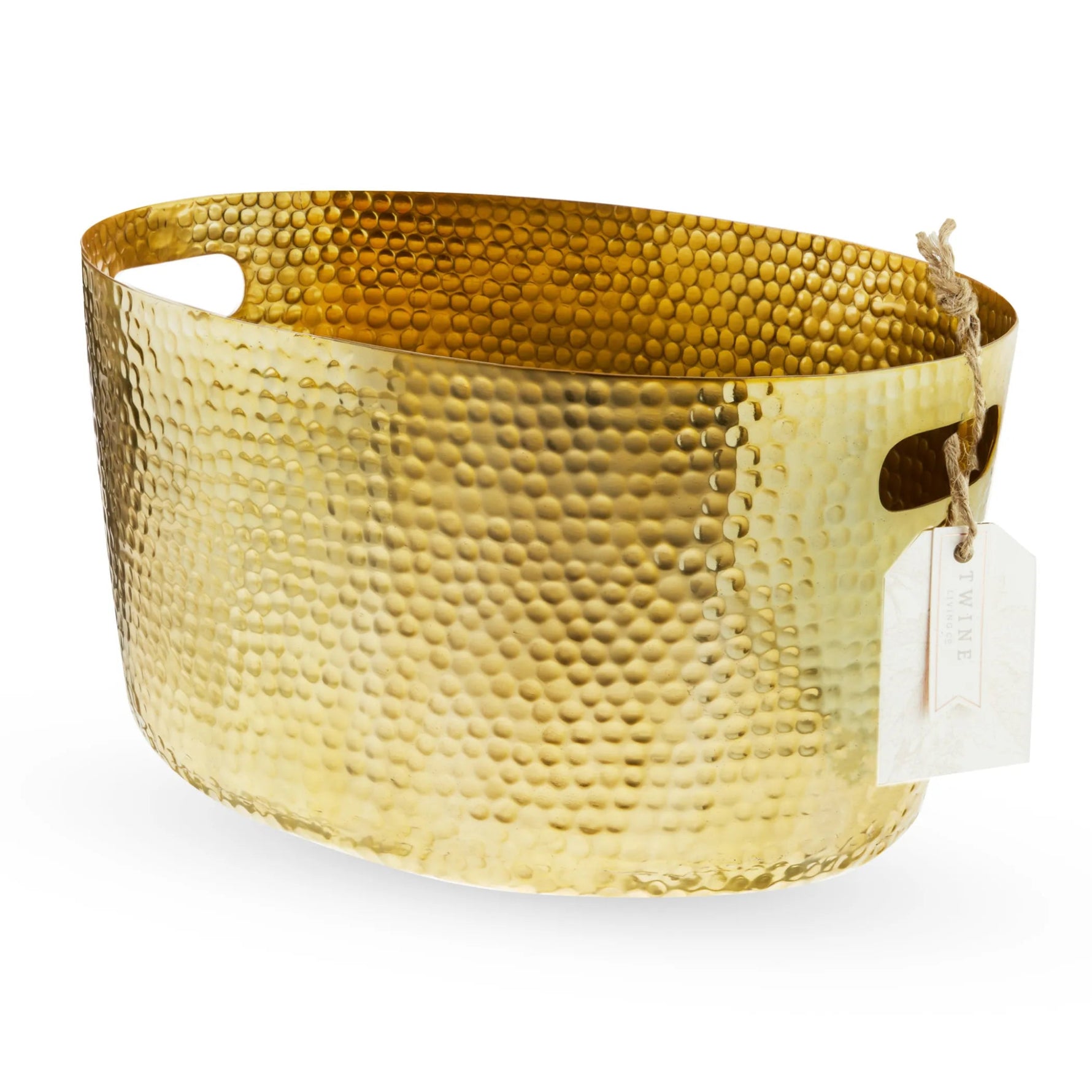 Gold Hammered Tub by Twine - AMAZON FACTORY