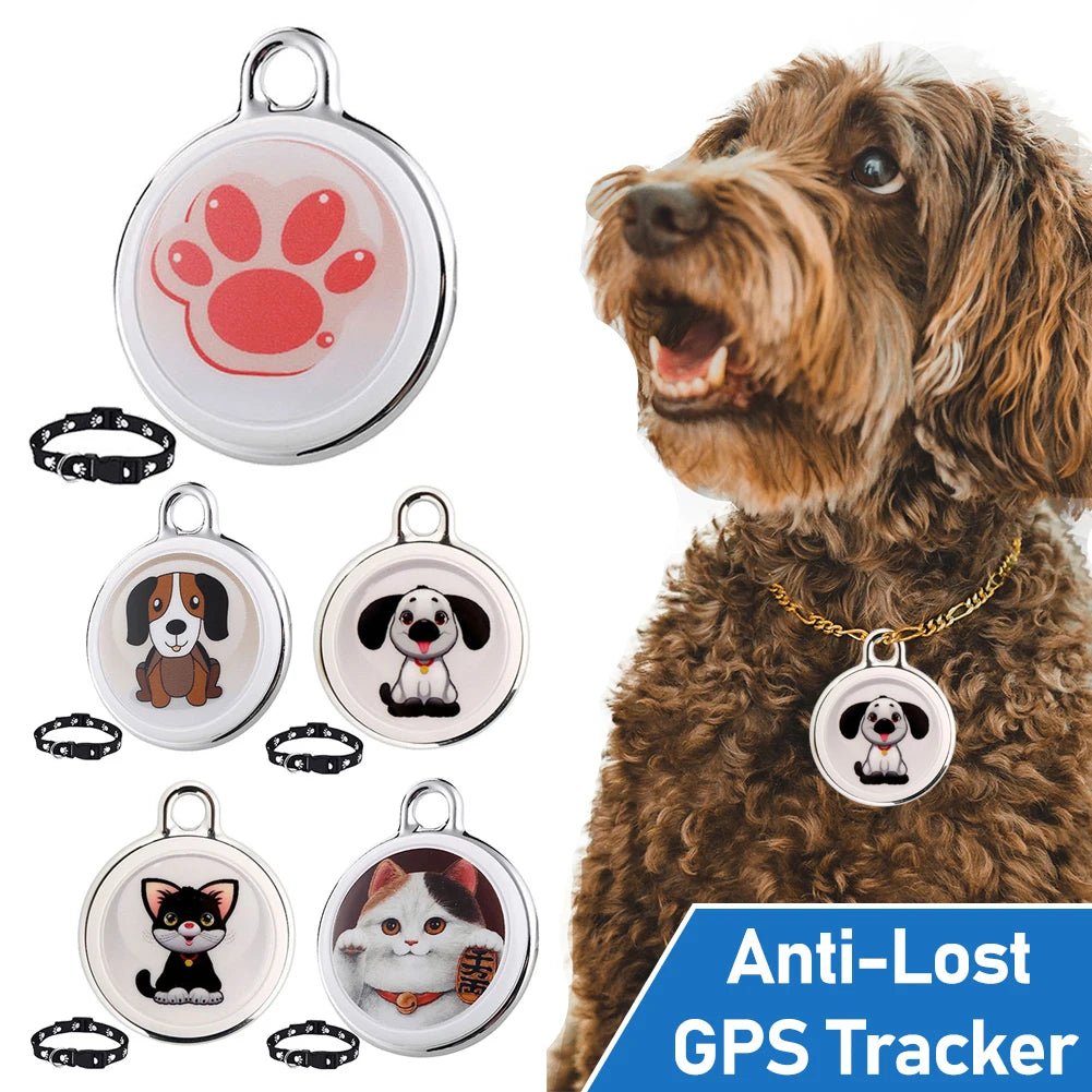 Gps Tracker For Cats Dogs Long Distance Smart Bluetooth Mini Waterproof Gps Tracker Collar For Pets Anti-Lost Android Ios Phone-AMAZON FACTORY