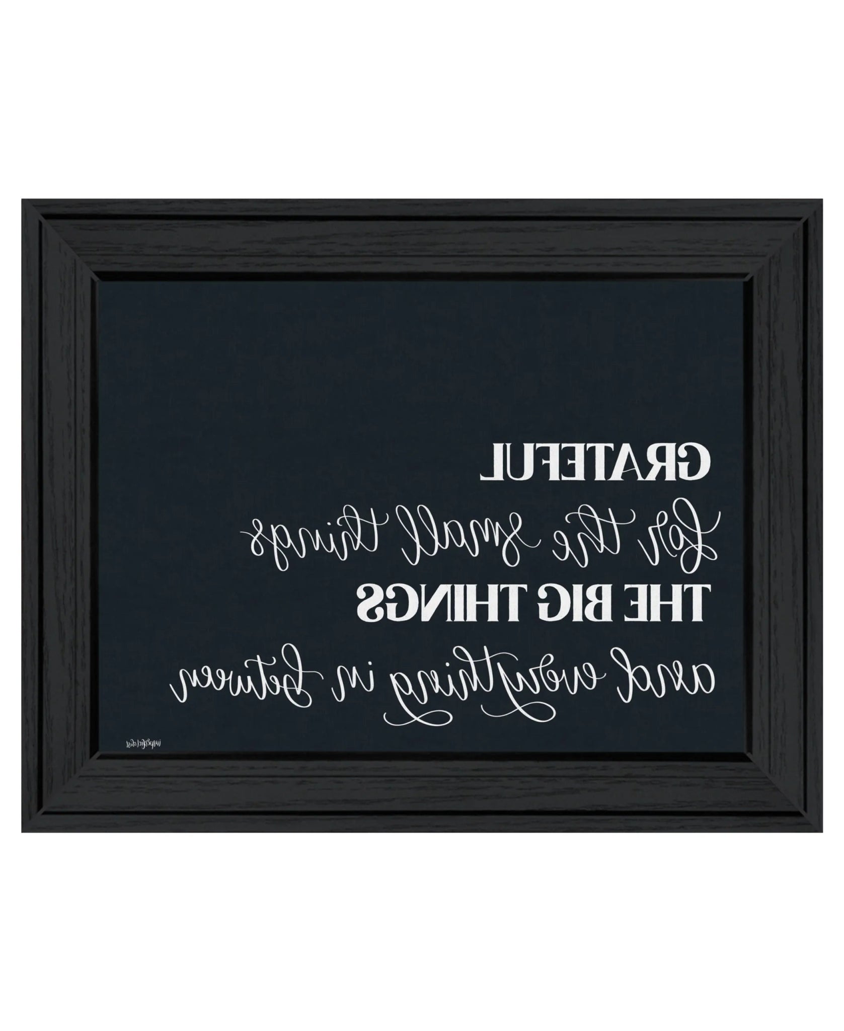 Grateful For Everything Black Framed Print Wall Art - AMAZON FACTORY