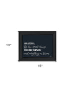 Grateful For Everything Black Framed Print Wall Art - AMAZON FACTORY