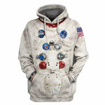 Halloween Costumes Cosplay ★ 3D Print Armstrong Hoodies Men/Women Casual Astronaut Spacesuit Sweats Cospaly Prop ☆New-AMAZON FACTORY