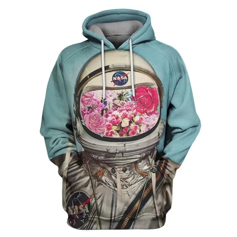 Halloween Costumes Cosplay ★ 3D Print Armstrong Hoodies Men/Women Casual Astronaut Spacesuit Sweats Cospaly Prop ☆New-AMAZON FACTORY