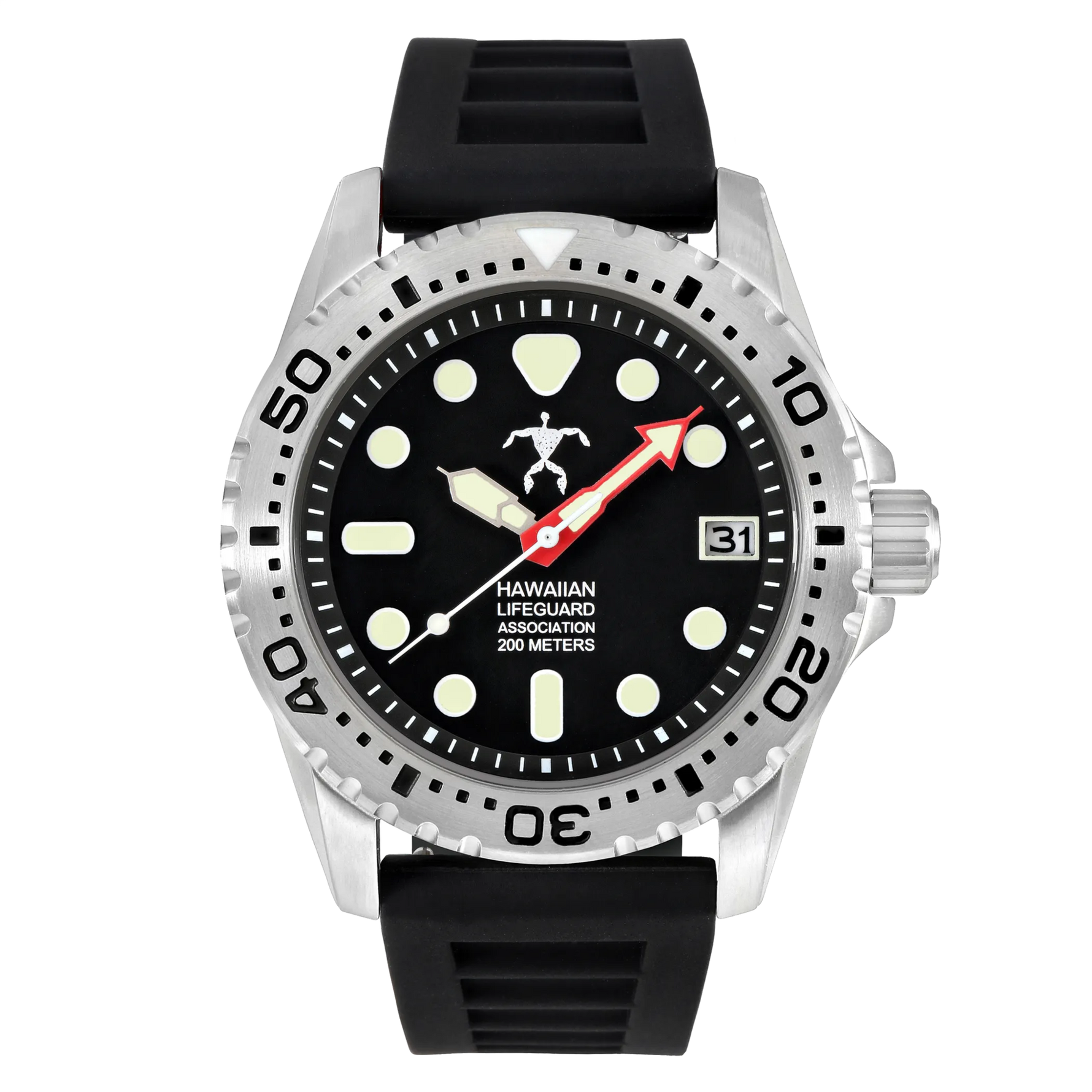 Hawaiian Lifeguard Association Dive Watch Quartz - Size: ONE SIZE - 42MM | Pack Of: 1 - AMAZON FACTORY