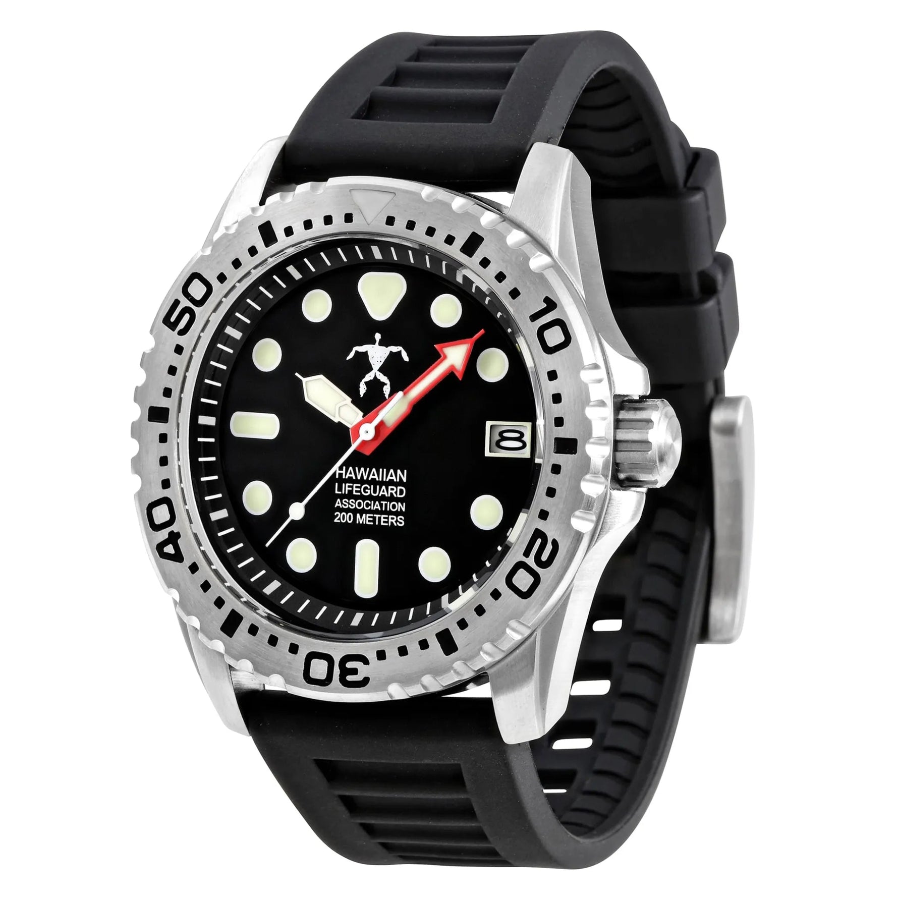 Hawaiian Lifeguard Association Dive Watch Quartz - Size: ONE SIZE - 42MM | Pack Of: 1 - AMAZON FACTORY