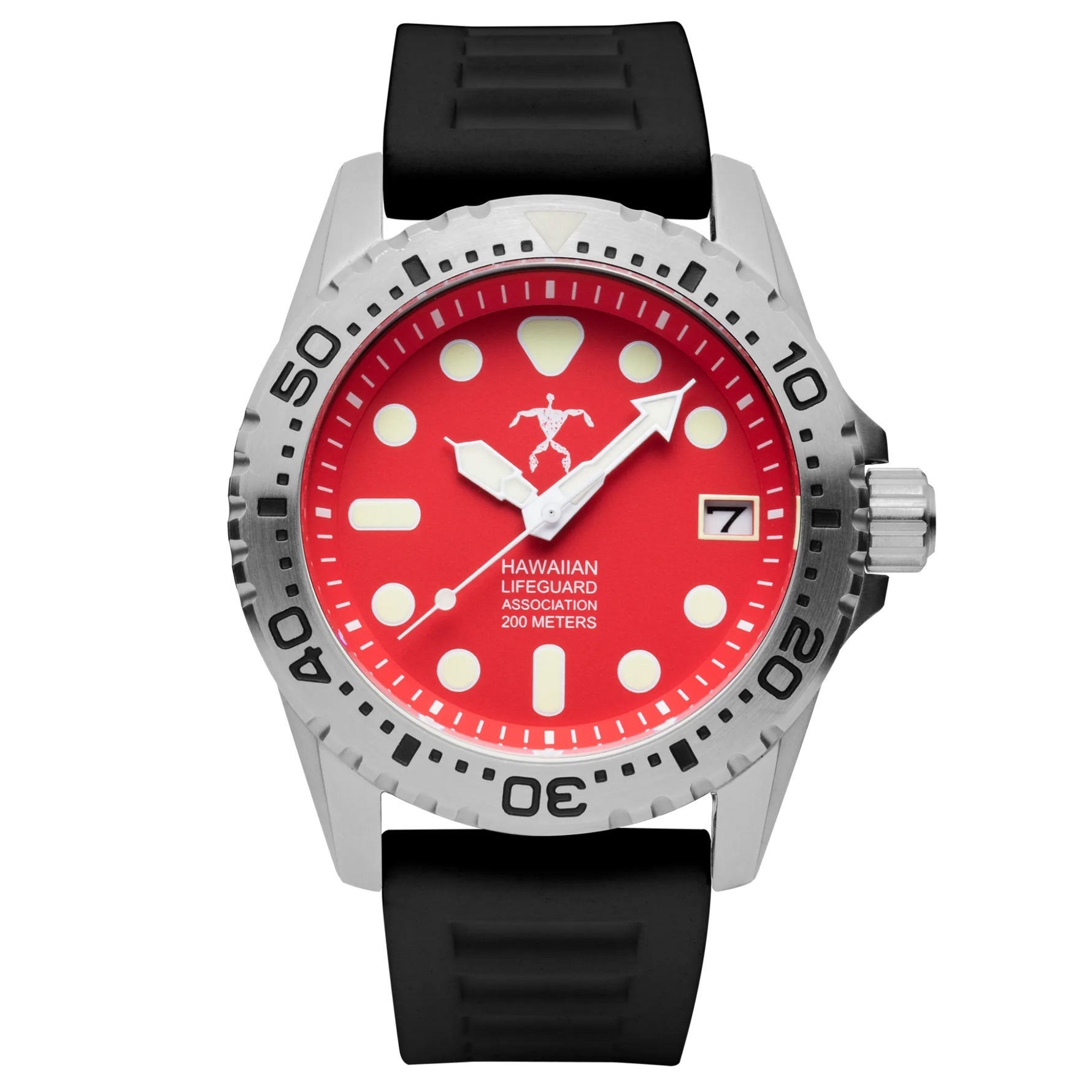 Hawaiian Lifeguard Association Dive Watch Quartz - Size: ONE SIZE - 42MM | Pack Of: 1 - AMAZON FACTORY