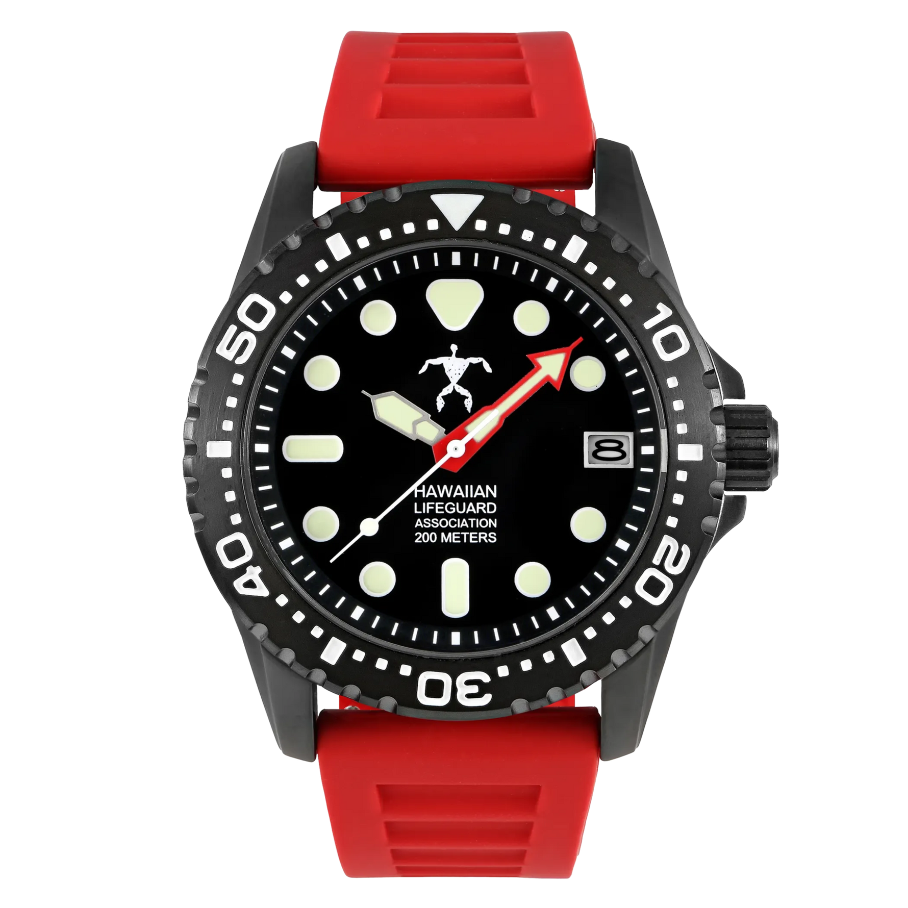 Hawaiian Lifeguard Association Dive Watch Quartz - Size: ONE SIZE - 42MM | Pack Of: 1 - AMAZON FACTORY