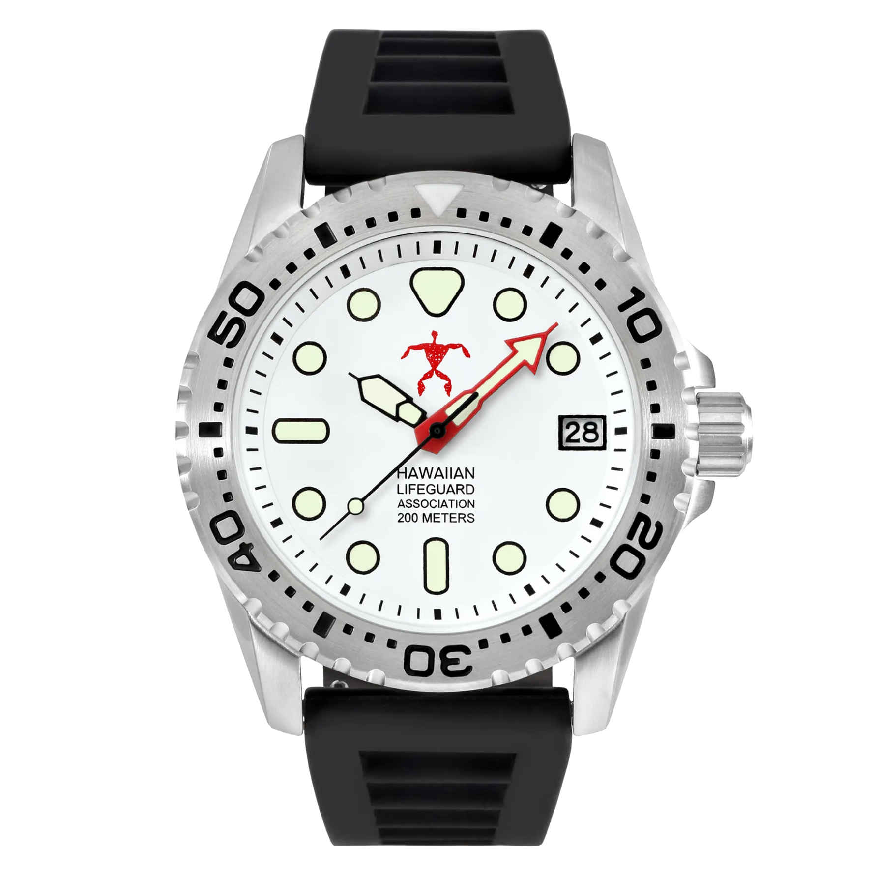Hawaiian Lifeguard Association Dive Watch Quartz - Size: ONE SIZE - 42MM | Pack Of: 1 - AMAZON FACTORY