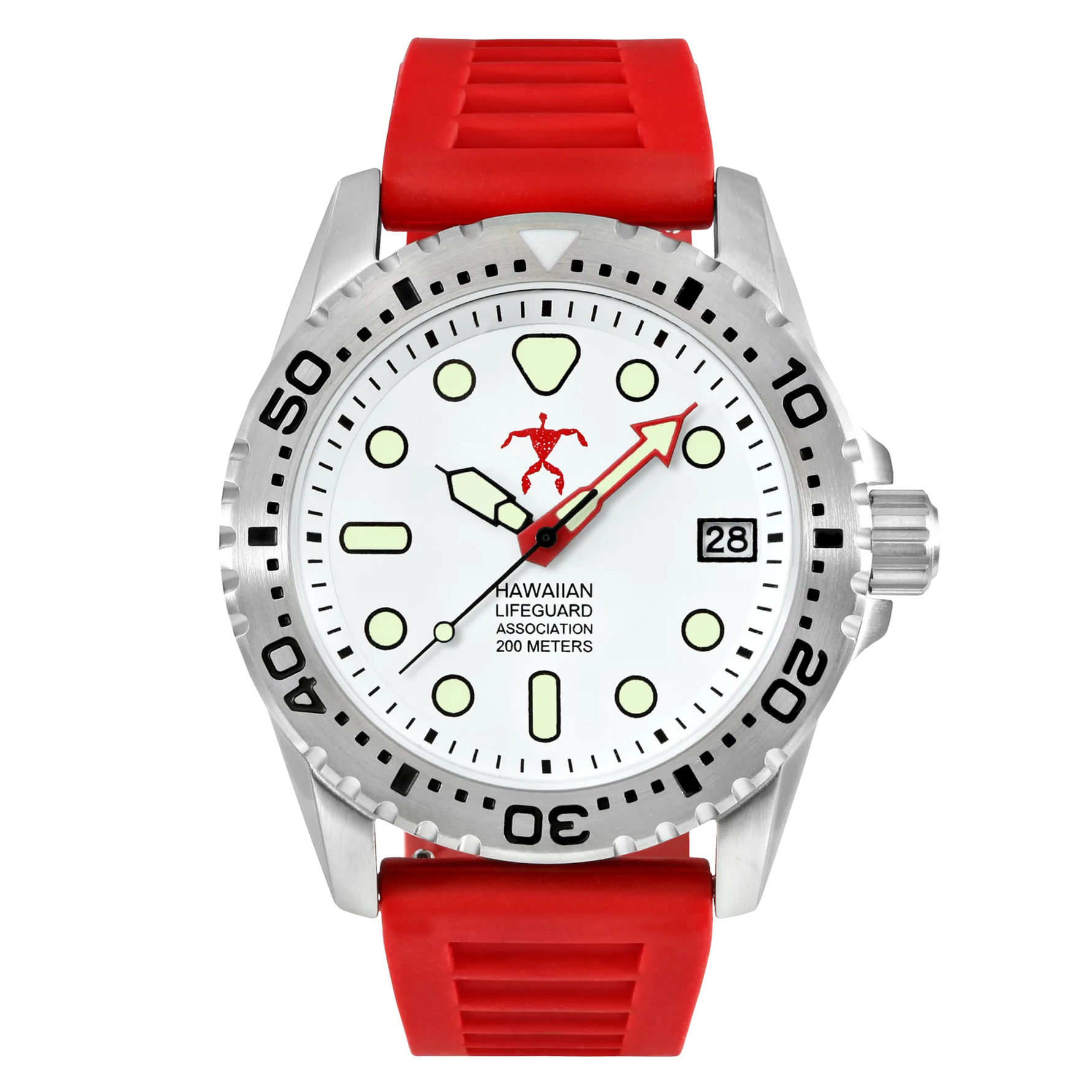Hawaiian Lifeguard Association Dive Watch Quartz - Size: ONE SIZE - 42MM | Pack Of: 1 - AMAZON FACTORY