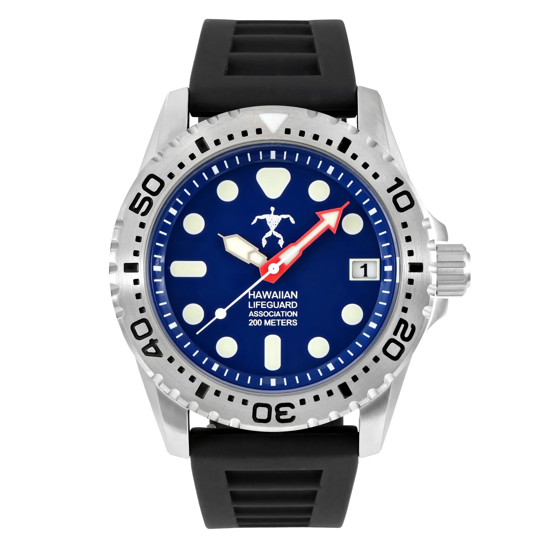 Hawaiian Lifeguard Association Dive Watch Quartz - Size: ONE SIZE - 42MM | Pack Of: 1 - AMAZON FACTORY