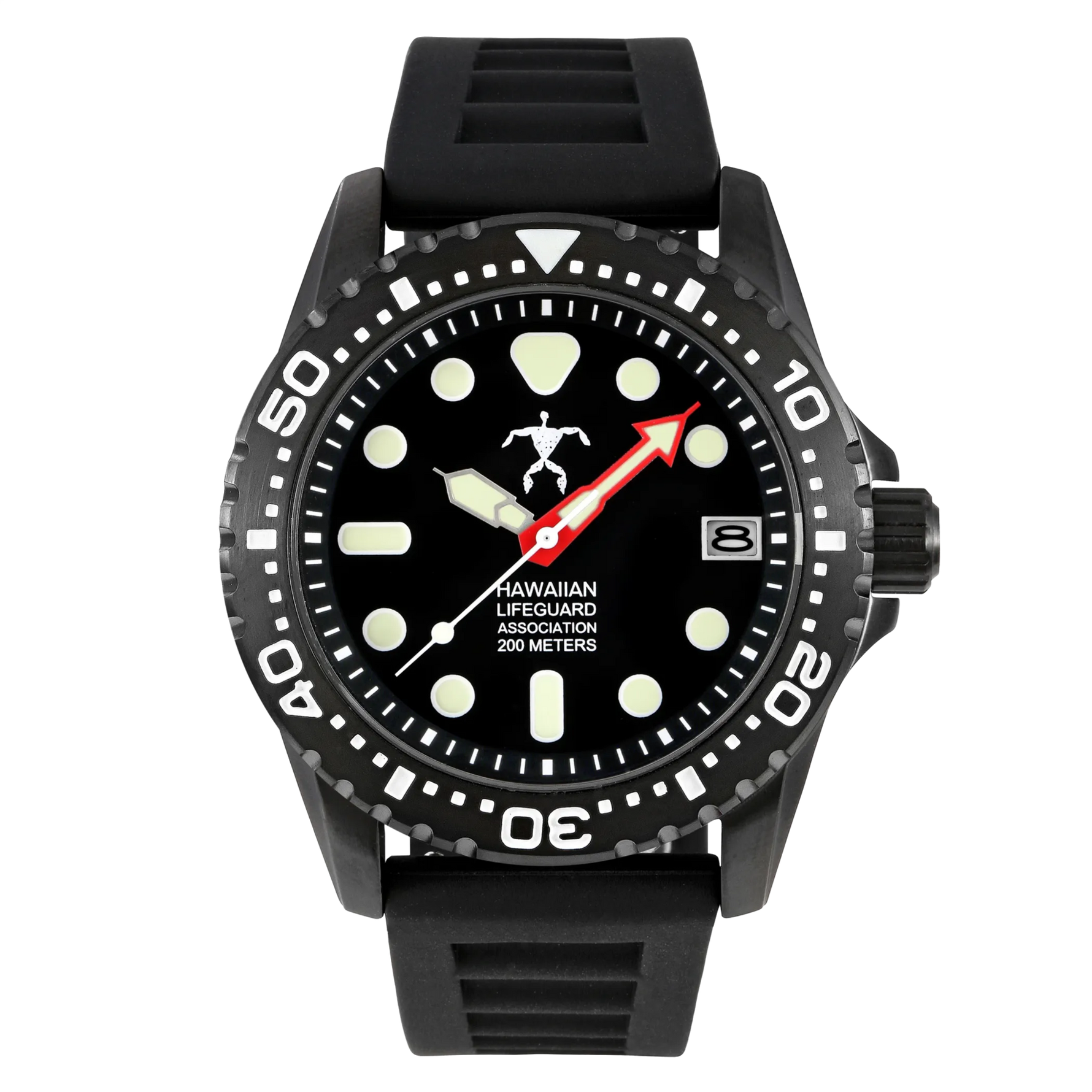 Hawaiian Lifeguard Association Dive Watch Quartz - Size: ONE SIZE - 42MM | Pack Of: 1 - AMAZON FACTORY