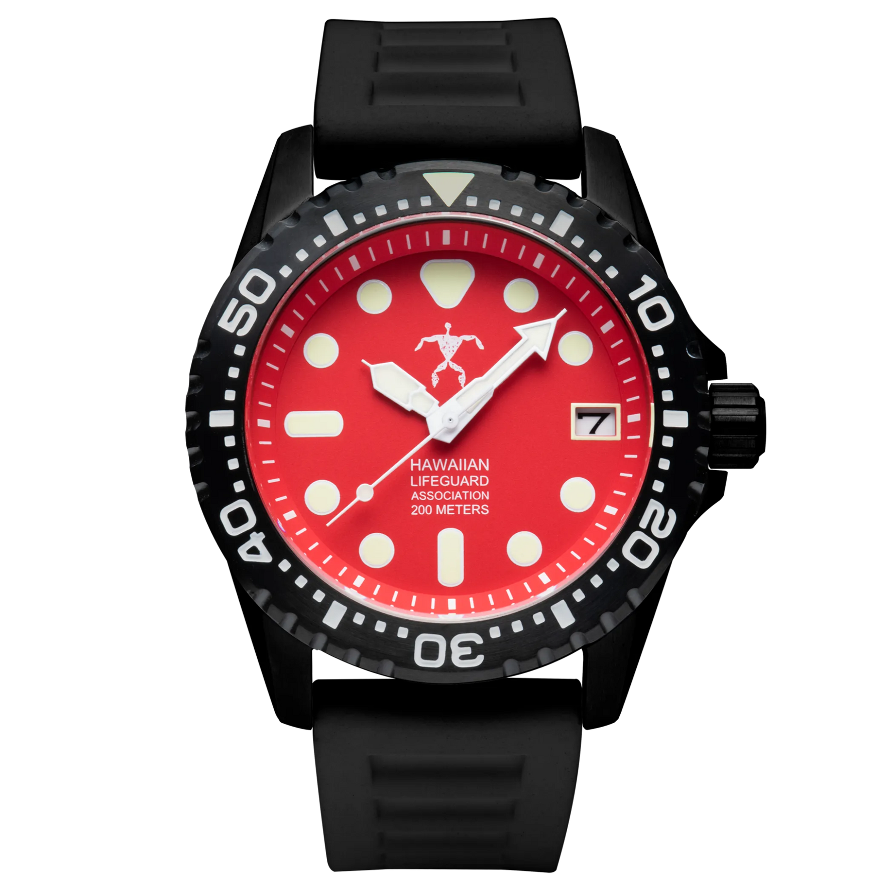 Hawaiian Lifeguard Association Dive Watch Quartz - Size: ONE SIZE - 42MM | Pack Of: 1 - AMAZON FACTORY