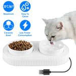 Heated Water Bowl For Dogs And Cats Ceramic Heated Pet - AMAZON FACTORY