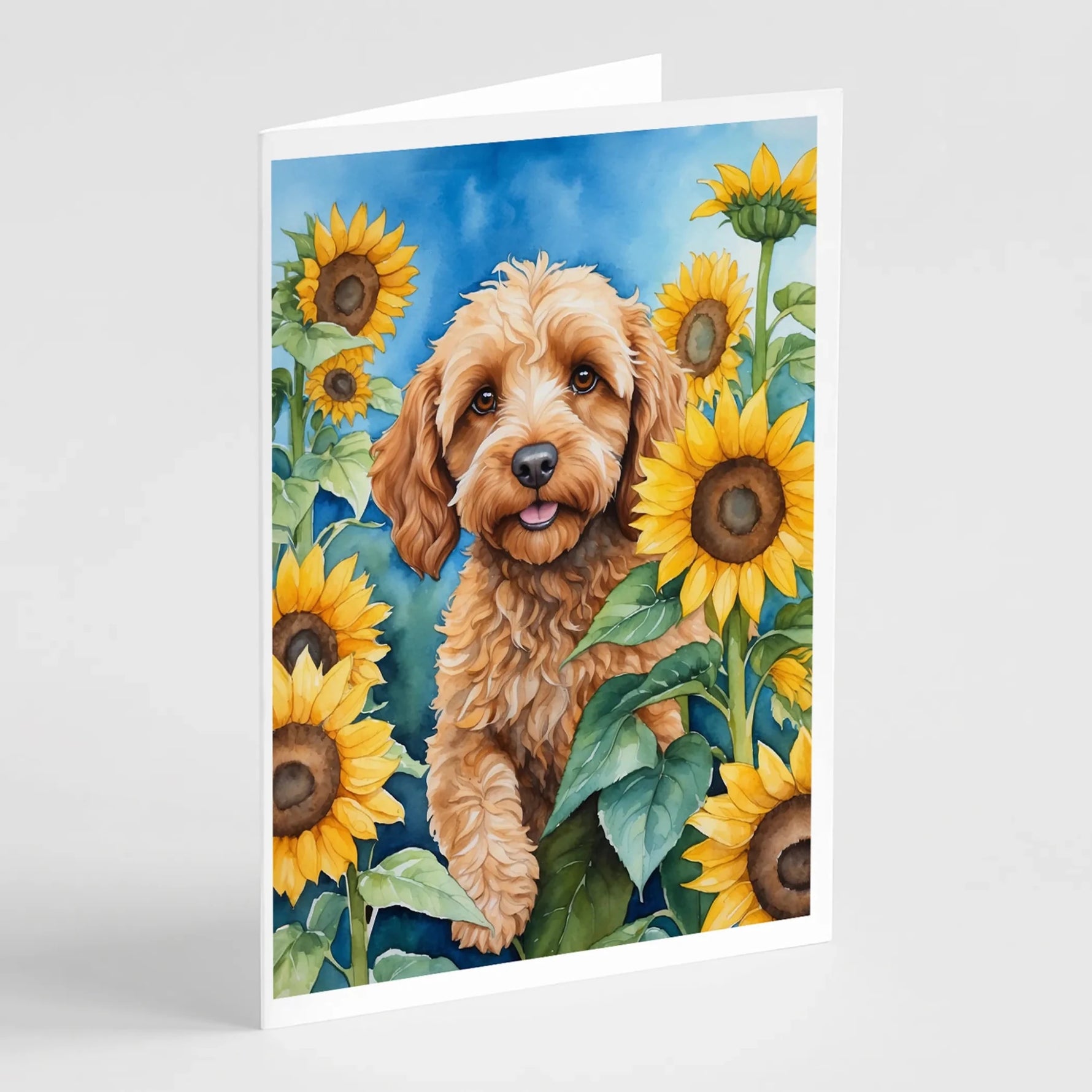 In Sunflowers Greeting Cards - Size: 5X7 | Pack Of: 1 | Collection name: In sunflowers-AMAZON FACTORY