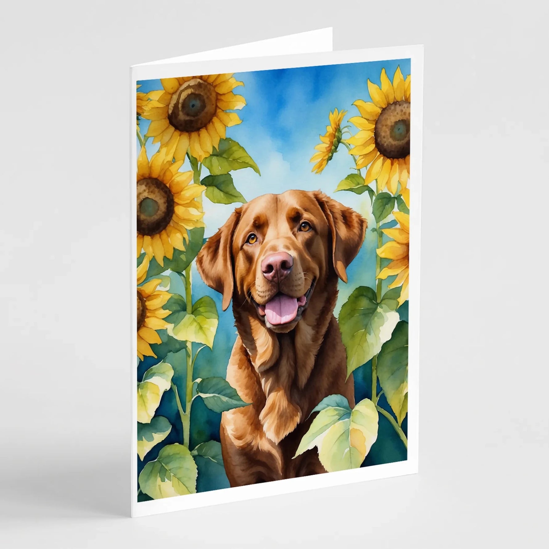 In Sunflowers Greeting Cards - Size: 5X7 | Pack Of: 1 | Collection name: In sunflowers-AMAZON FACTORY