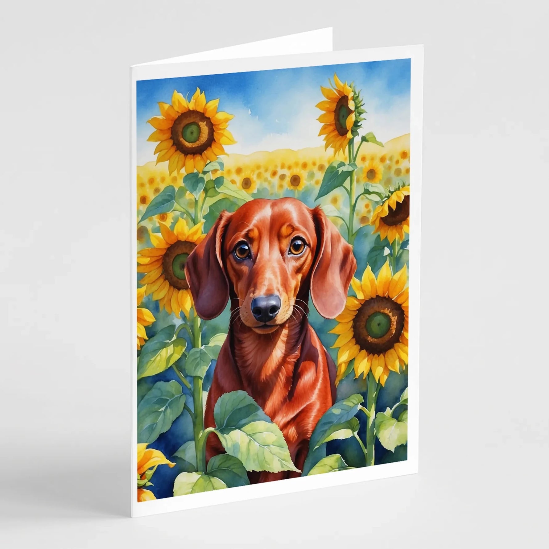 In Sunflowers Greeting Cards - Size: 5X7 | Pack Of: 1 | Collection name: In sunflowers-AMAZON FACTORY