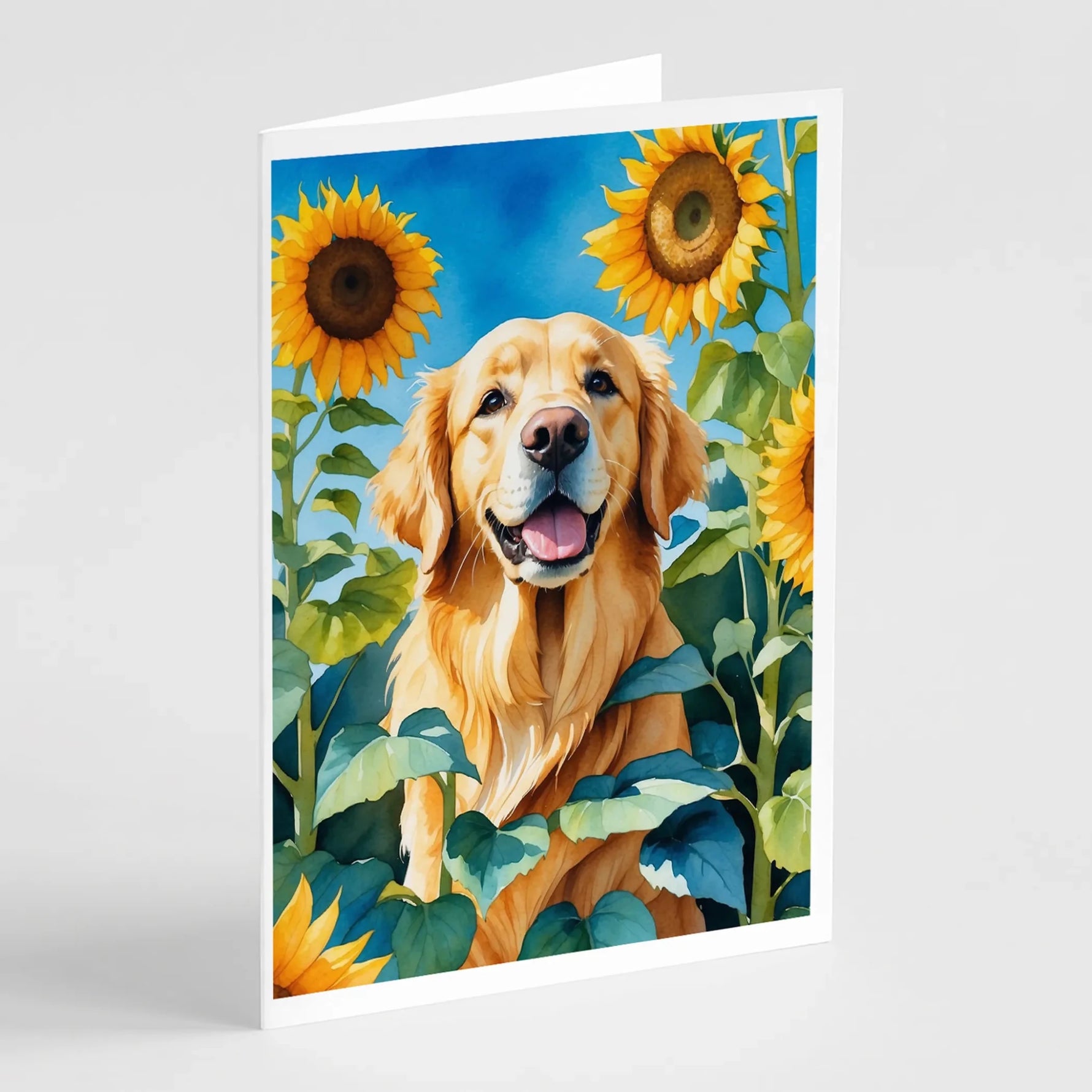 In Sunflowers Greeting Cards - Size: 5X7 | Pack Of: 1 | Collection name: In sunflowers-AMAZON FACTORY